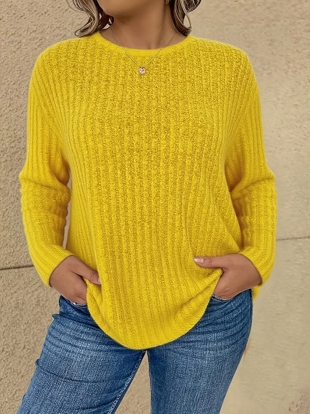 Katiya - Lässiger Locker Sitzender Pullover Mit Langen Ärmeln