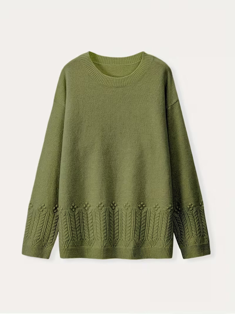 Ghizala – Pullover Mit Rundhalsausschnitt Und Blumenmuster