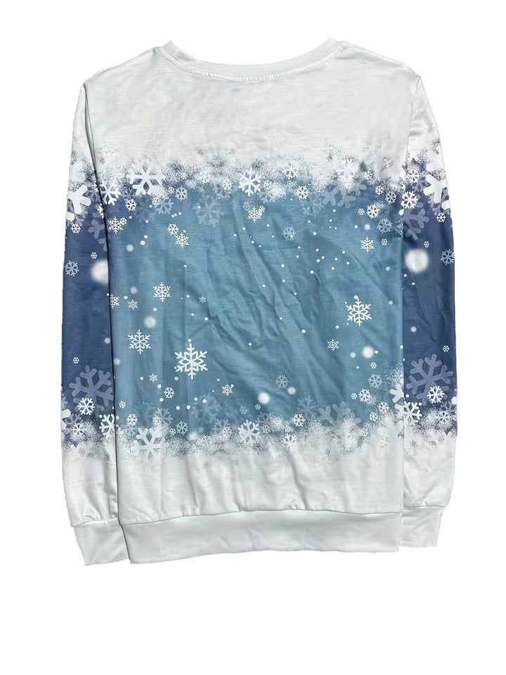 Jeila – Weihnachts-Sweatshirt Mit Grenzüberschreitendem Aufdruck