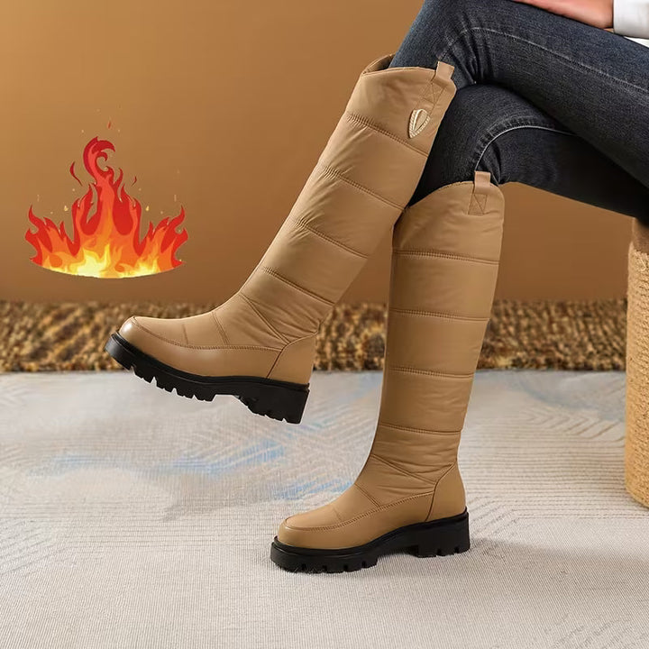Menna – Winter-Kniehohe Stiefel Mit Rutschfester Sohle