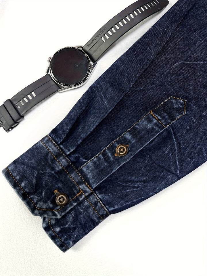Dolvin - Lässiges Langarmhemd MIT Zwei Taschen