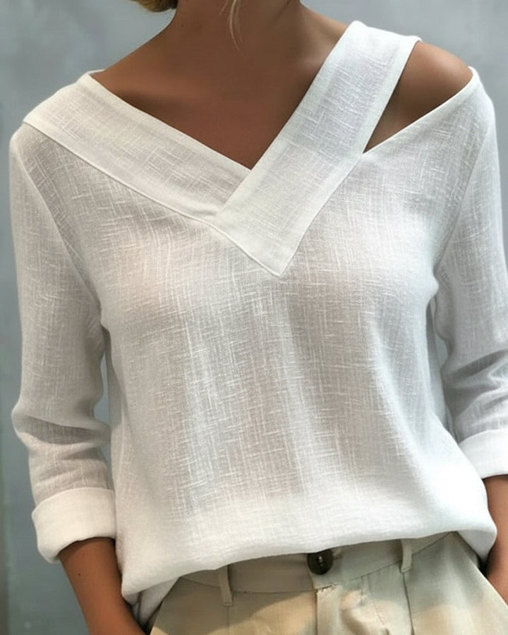 Makeeta – Elegantes Oberteil Mit V-Ausschnitt Und Trägern
