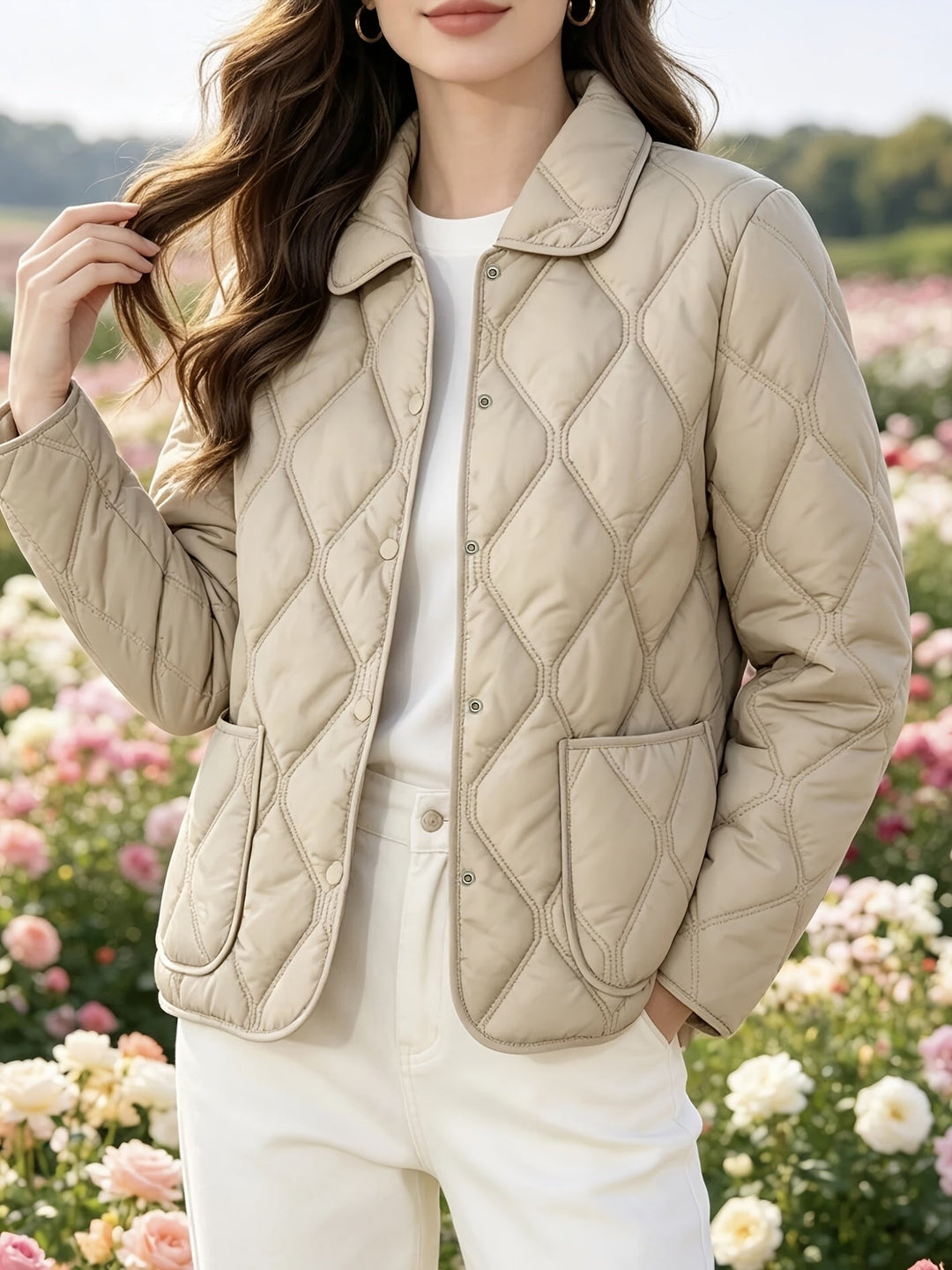 Laurelle - Elegant and Chic Loose Fit Padded Jacket