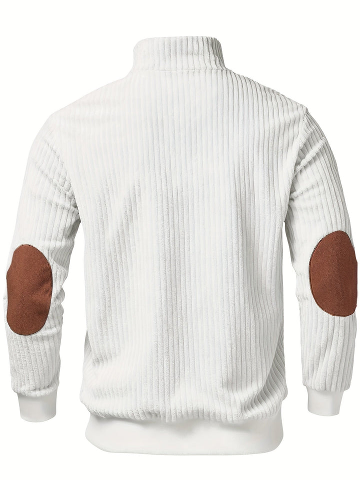 kortez – Lässiger Strickpullover Mit Halbem Reißverschluss