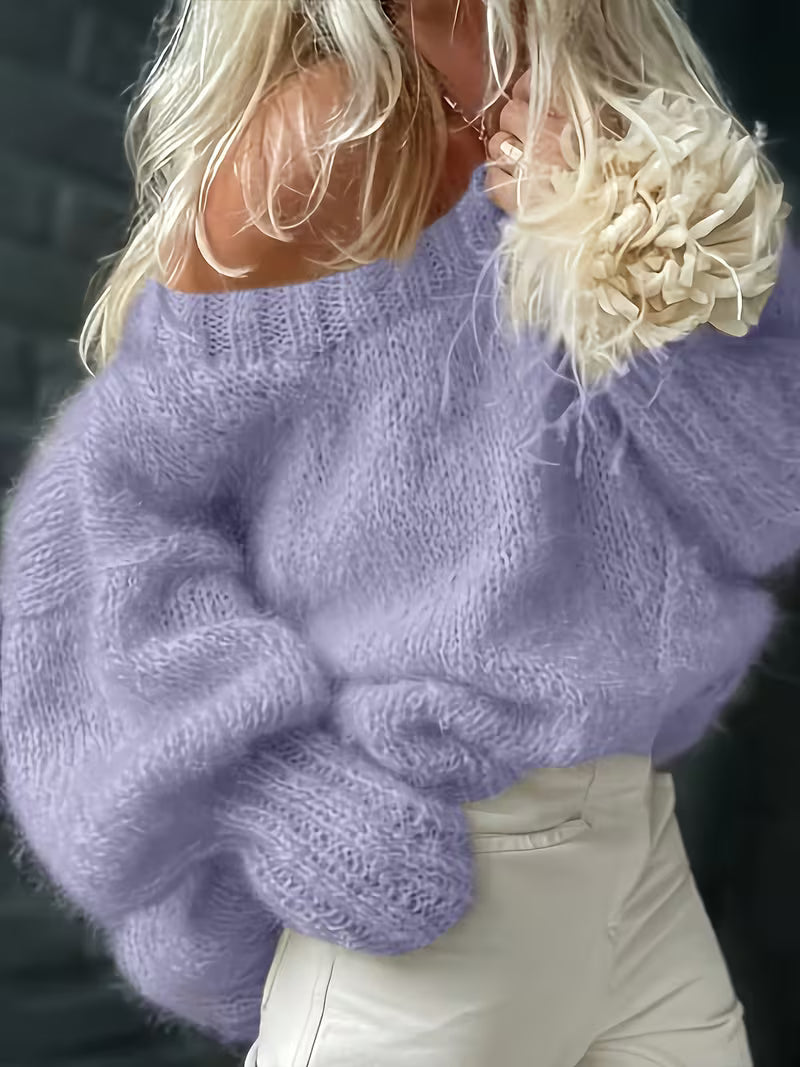 Dariya – Kurzer Und Weicher Strick Pullover
