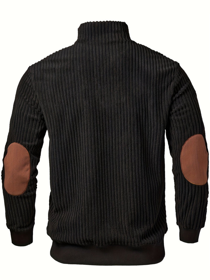 kortez – Lässiger Strickpullover Mit Halbem Reißverschluss