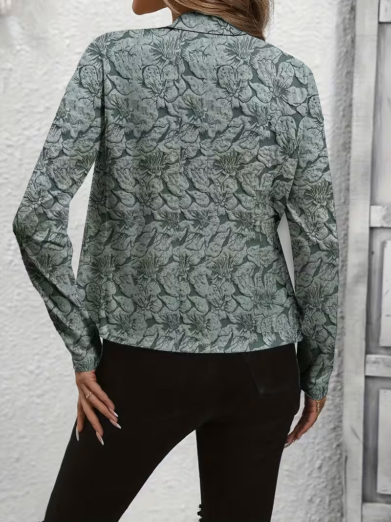 Tifany – Langärmeliger Blazer mit Blumenmuster