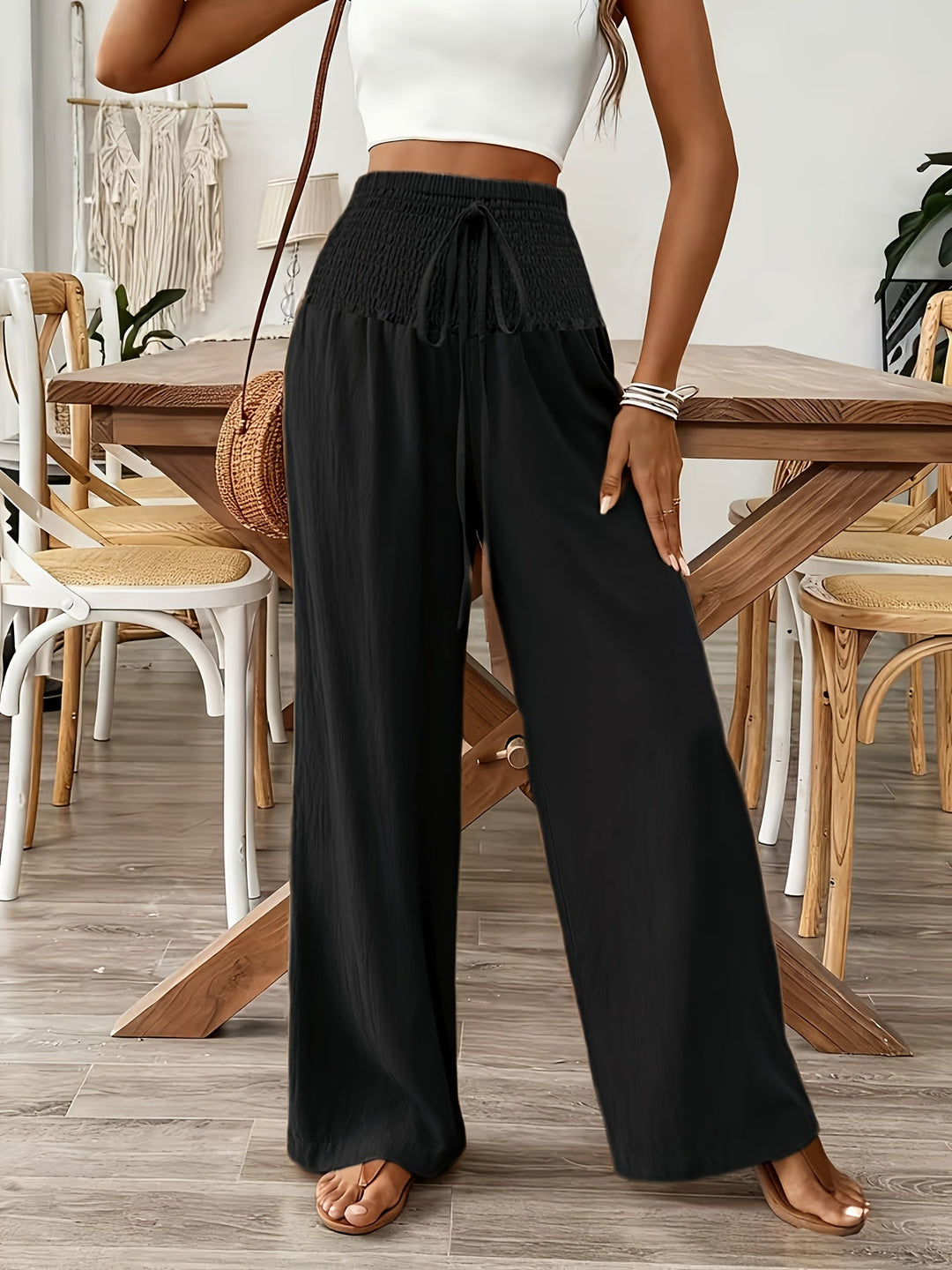 Rebeki - Atmungsaktive Lange Hose Aus Baumwolle