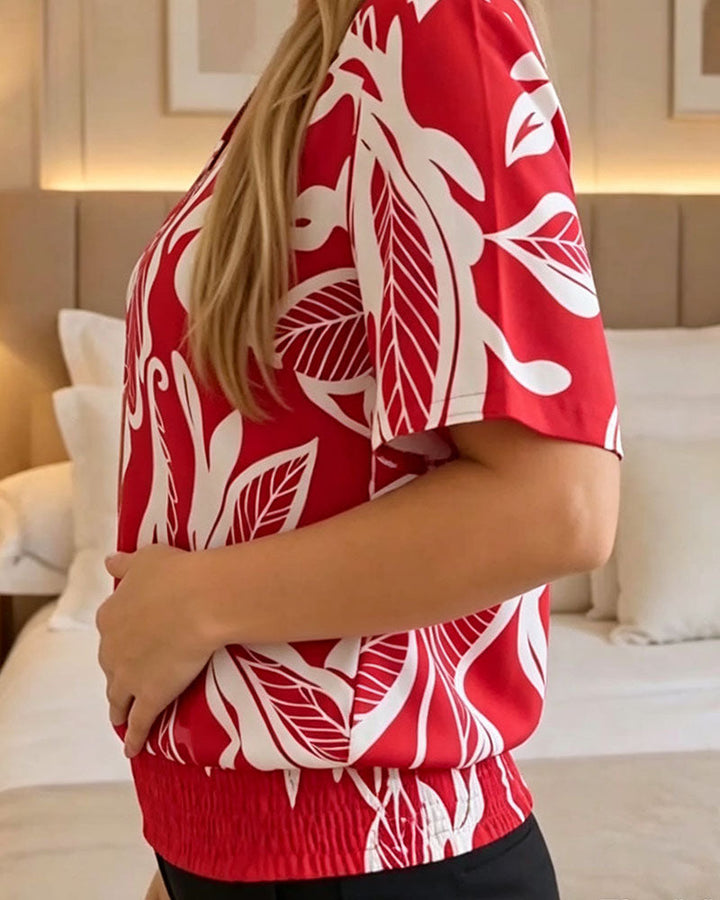 Isheba – Elegante Kurzarmbluse