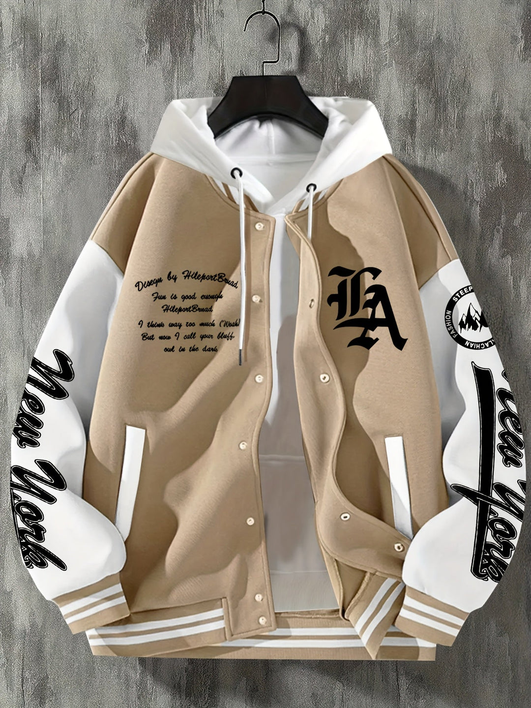 Steinke – Baseballjacke Mit Knopfleiste Vorne