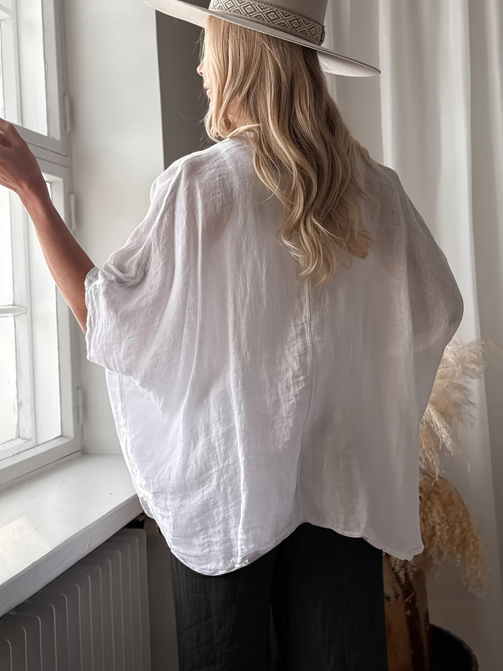 Winnie - Bluse Im Bohemian Stil Mit Weiten Ärmeln