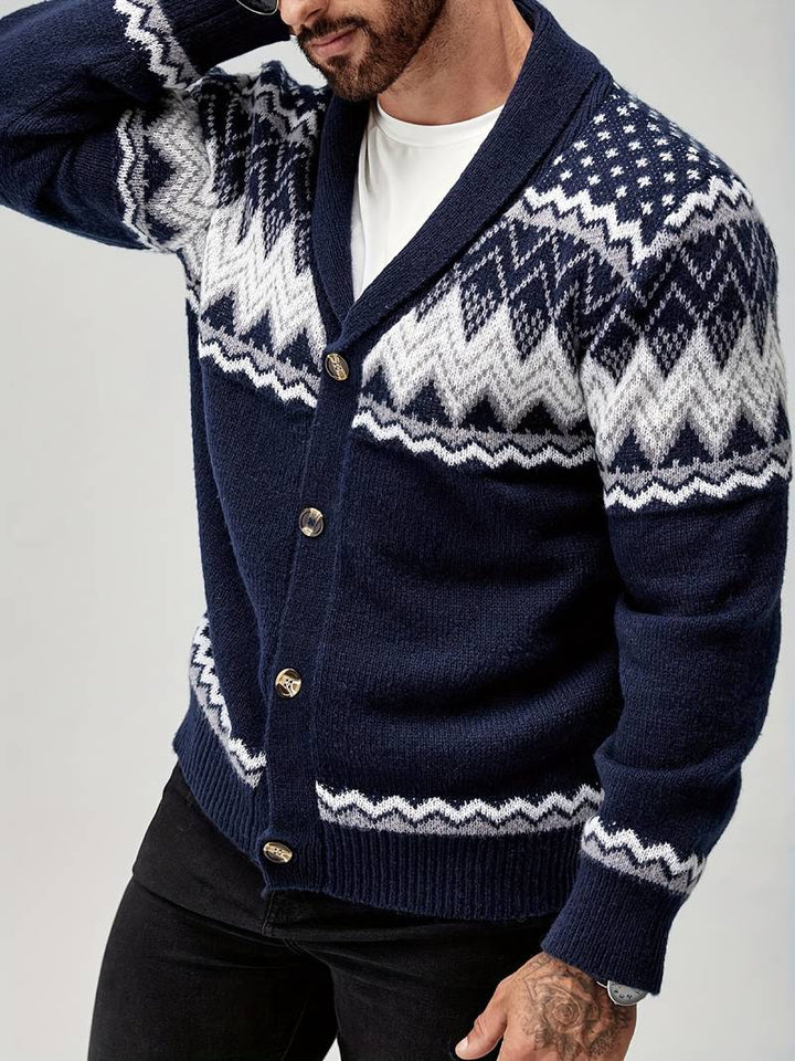Elroy - Lässiger Pullover Mit Geometrischem Muster