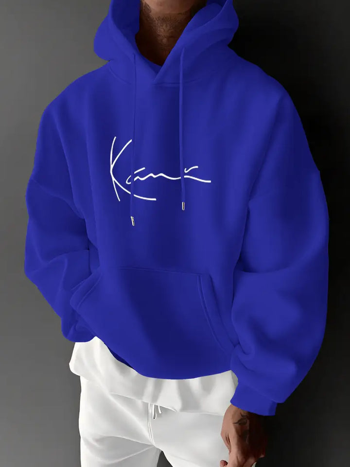 Jayasuriya – Bequemer Kapuzenpullover Mit Unterschrift Aufdruck