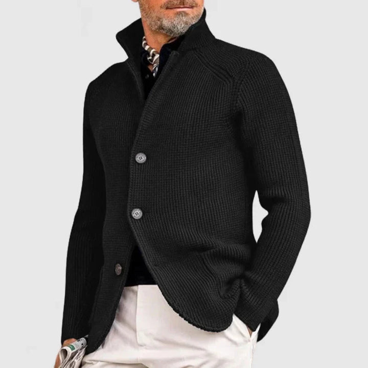 Maester – Eleganter Langarm Cardigan Mit Knöpfen