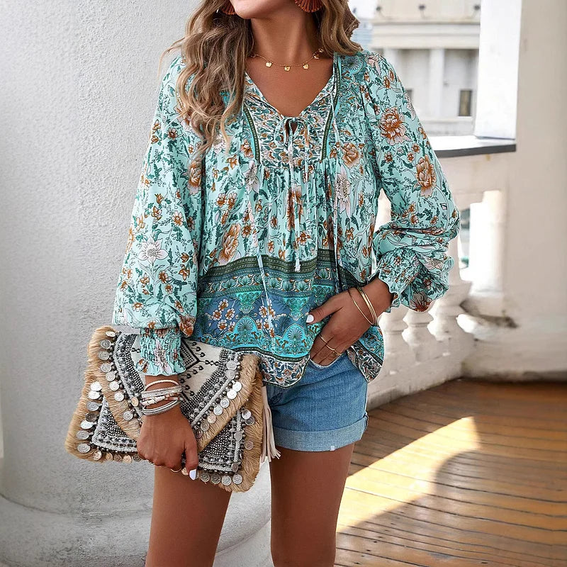 Sallie - Bedrucktes Party Top