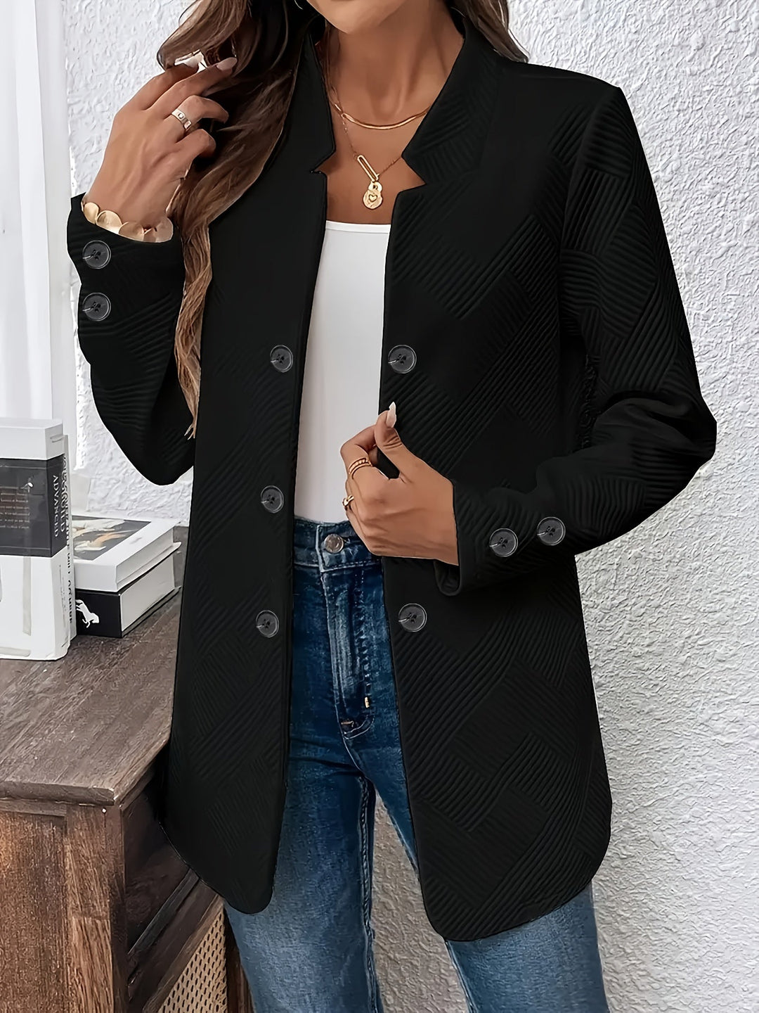 Hilkka - Langarm Jacke Mit Tasche
