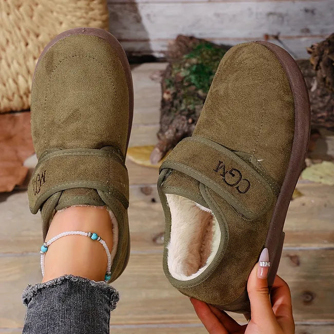 Rokia – Schuhe Aus Kunstfell Mit Verstellbarem Riemen