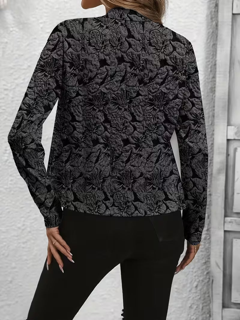 Tifany – Langärmeliger Blazer mit Blumenmuster