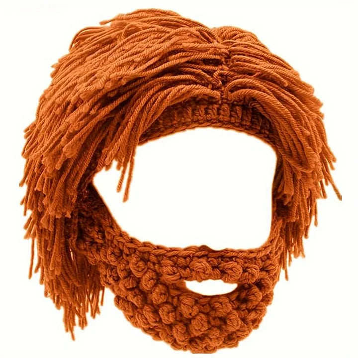 Grantley – Beanie im Punk Stil mit Integrierter Glatter Perücke