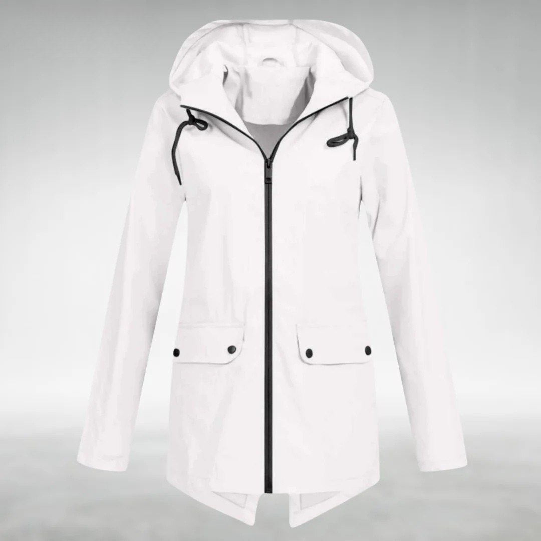 Jalena – Wasserdichte Kapuzen Jacke Mit Taschen