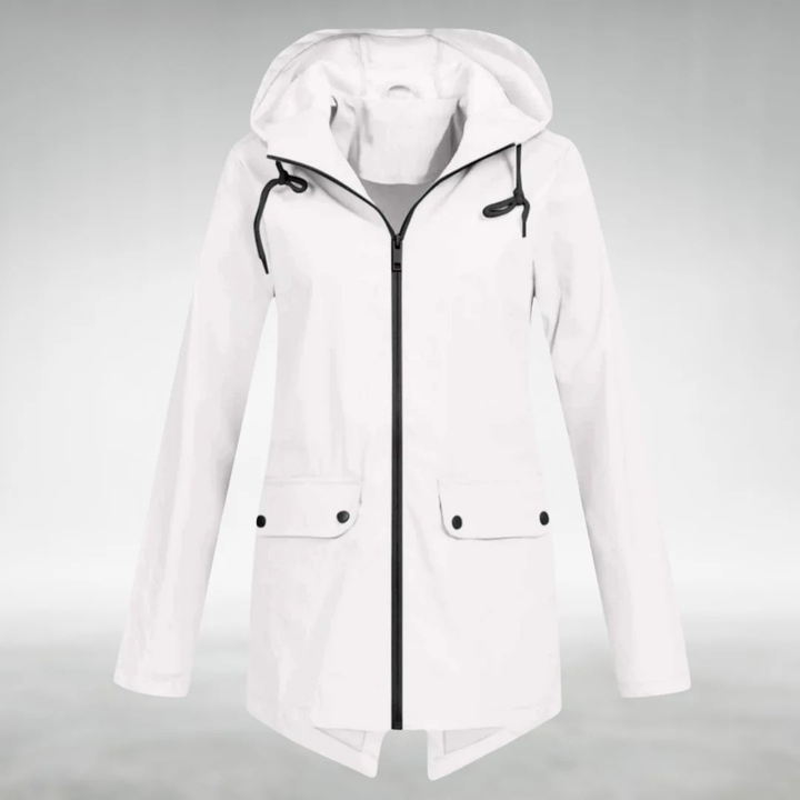 Jalena – Wasserdichte Kapuzen Jacke Mit Taschen