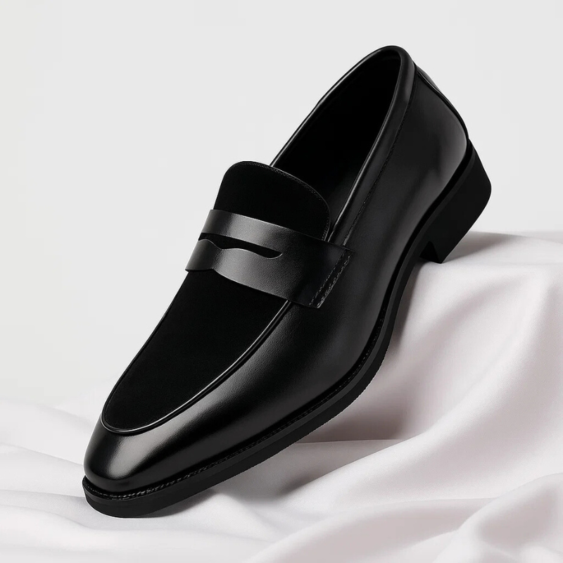Callen – Zweifarbige Penny-Loafer Als Slipper
