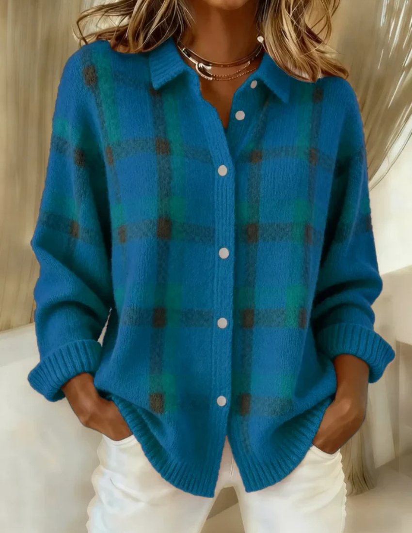 Sarani - Bequeme Langarm Strickjacke