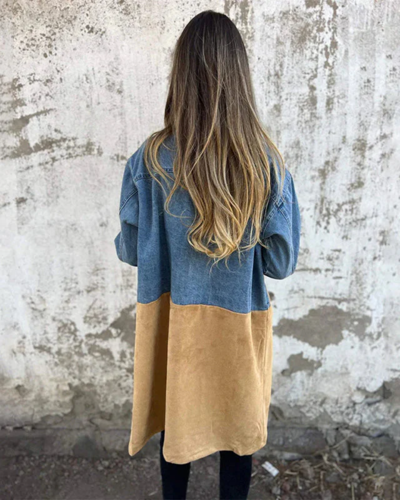 Olatz – Jeans-Trench Mantel