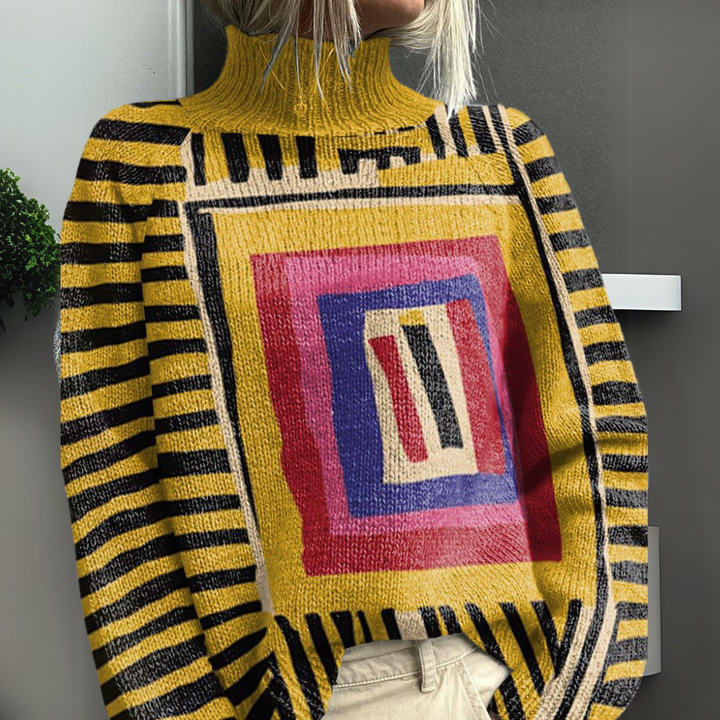 Rasha - Bunt Bedruckter Pullover