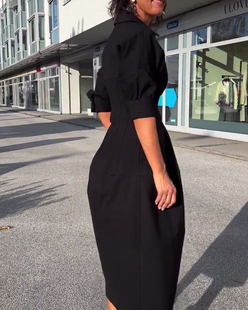 Lunya – Elegantes Lockeres Kleid