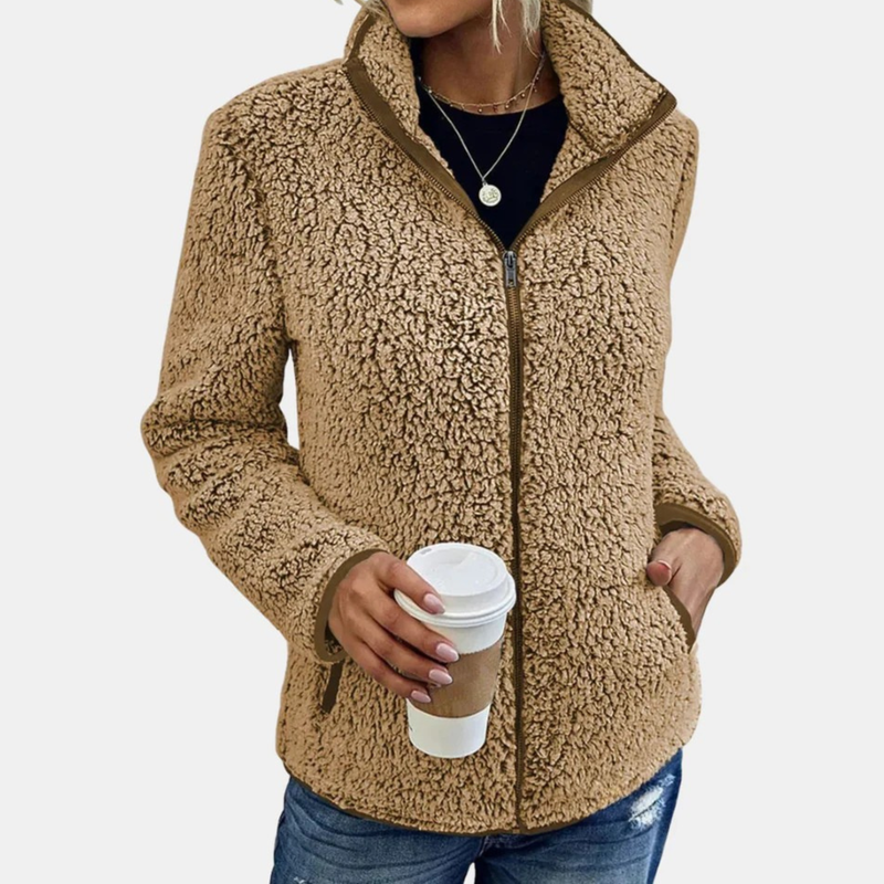 Sureena – Lässige Vlies Jacke