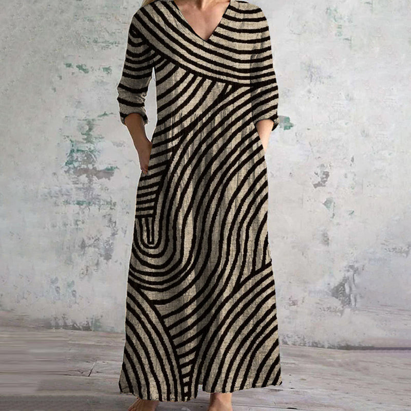Ayla - Vintage Streifenkleid