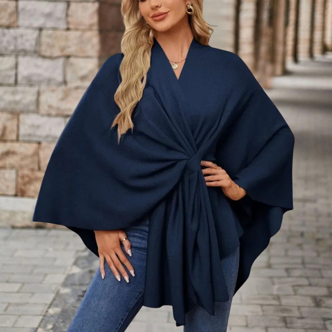Helin - Bequemer Mit V-Ausschnitt Shawl