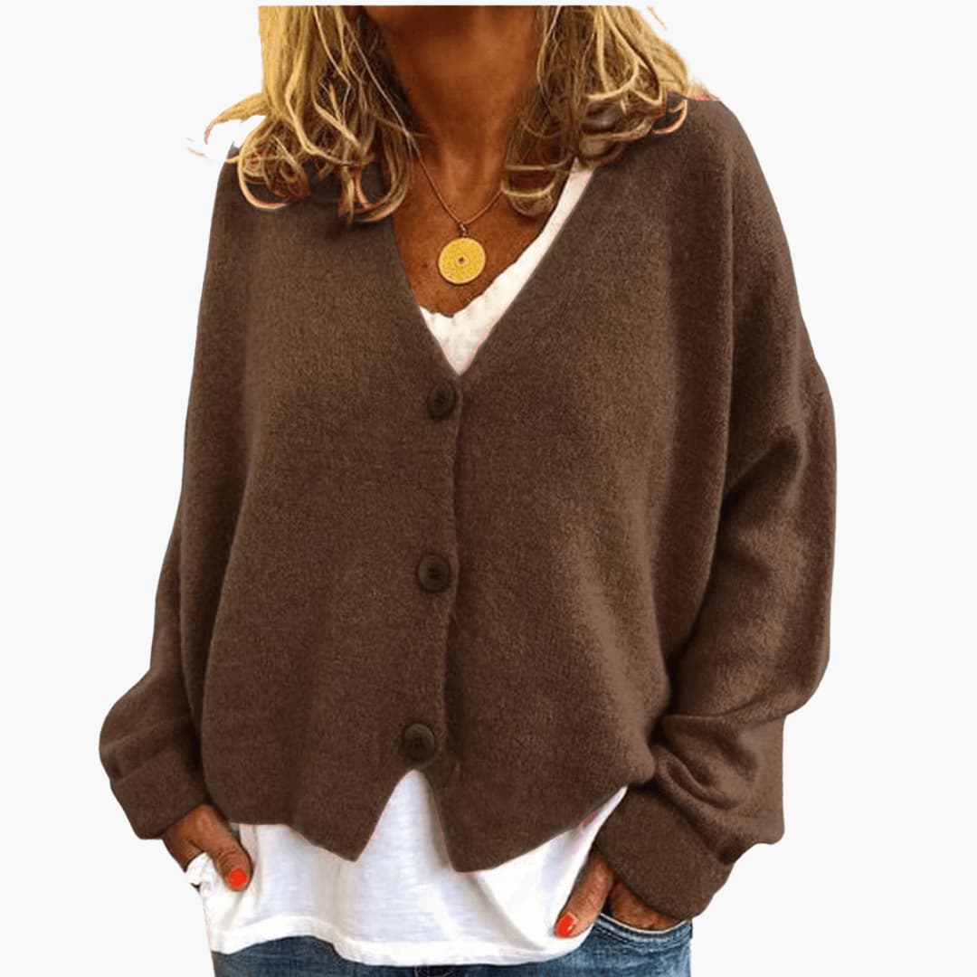 Gwen – Langärmelige Strickjacke