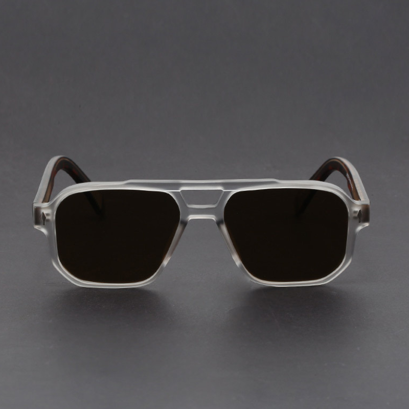 Kieran – Sonnenbrille mit Zweifarbigem Rahmen und eckiger Form
