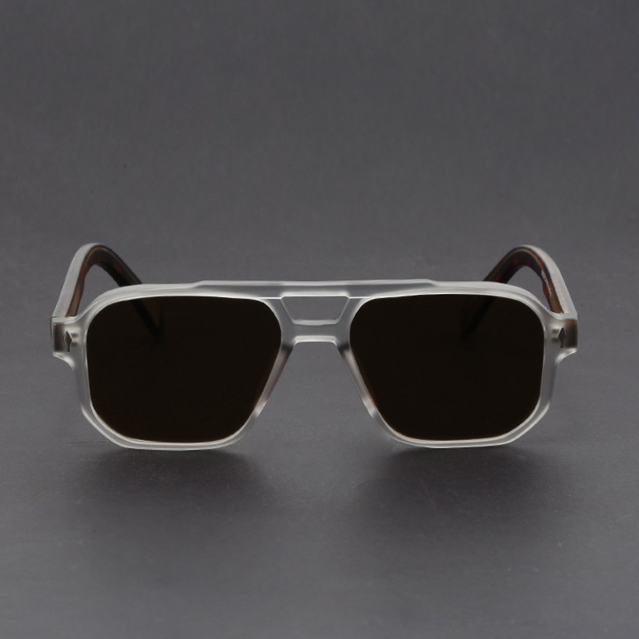 Kieran – Sonnenbrille mit Zweifarbigem Rahmen und eckiger Form