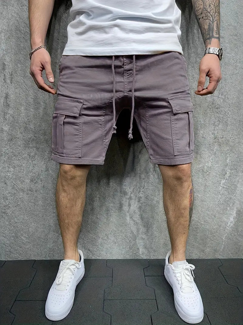 Jelte – Lässig  Nicht Dehnbar Kordelzug Fracht Shorts