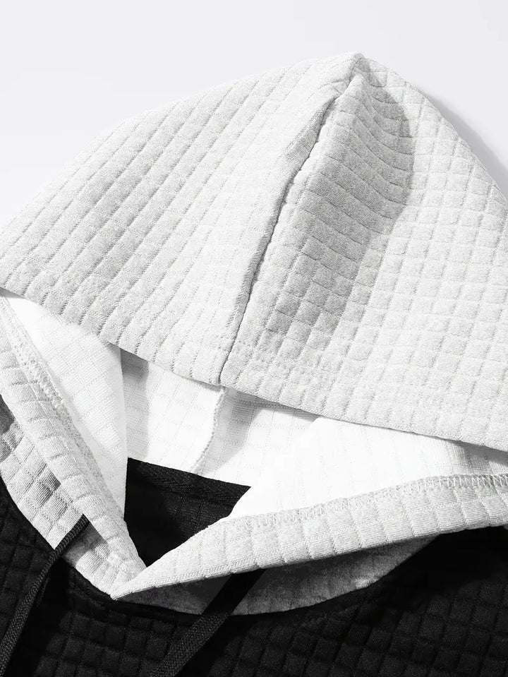 Arvid – Kapuzenpullover  Mit Farbblock Struktur
