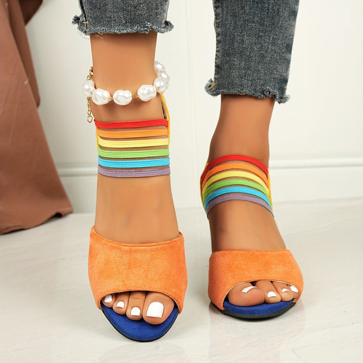 Aretha - Elegante Trendige Schuhe Mit Klobigem Absatz