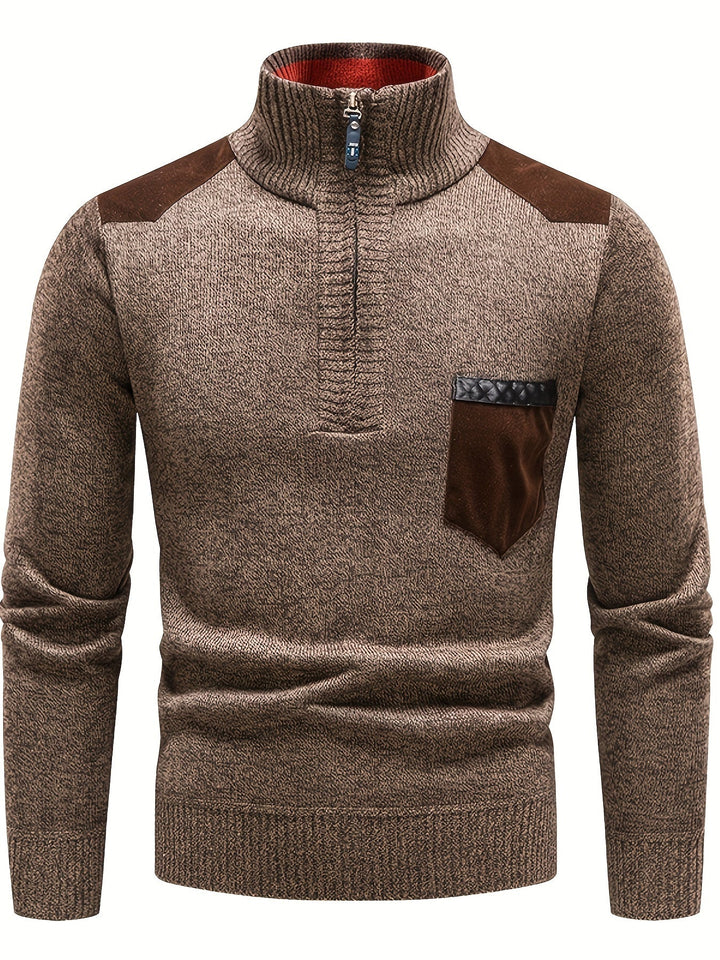 Gerdt – Lässiger Langarm Strickpullover