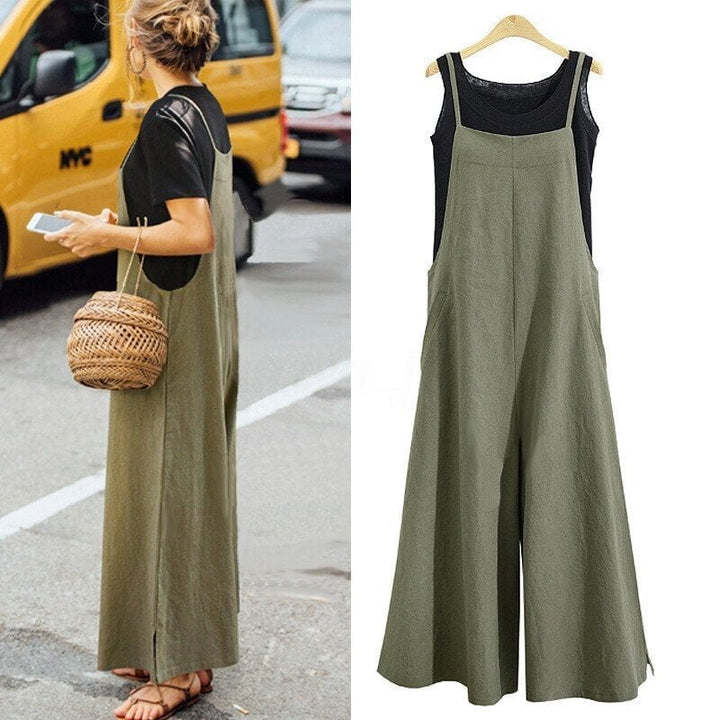 Jurina - Lässiger Armelloser Jumpsuit In Übergröße