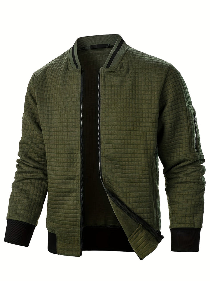 Benjie - Strick Jacke Mit Stehkragen Und Reißverschluss