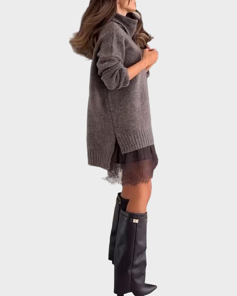 Yliane – Zweiteiliges Freizeit-Set mit Rollkragenpullover