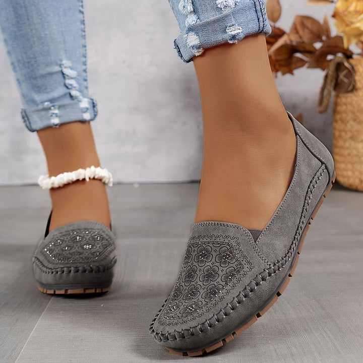Orital - Vintage Halbschuh Mit Ziernähten