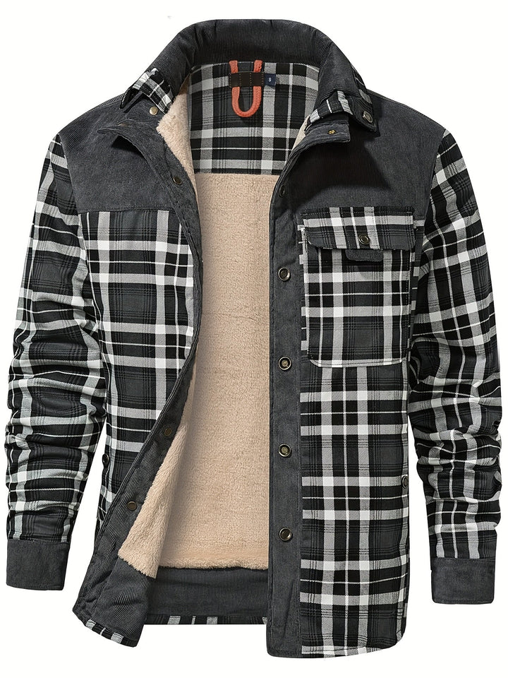 Dalmas - Lässige Winter Jacke im Karo Schau