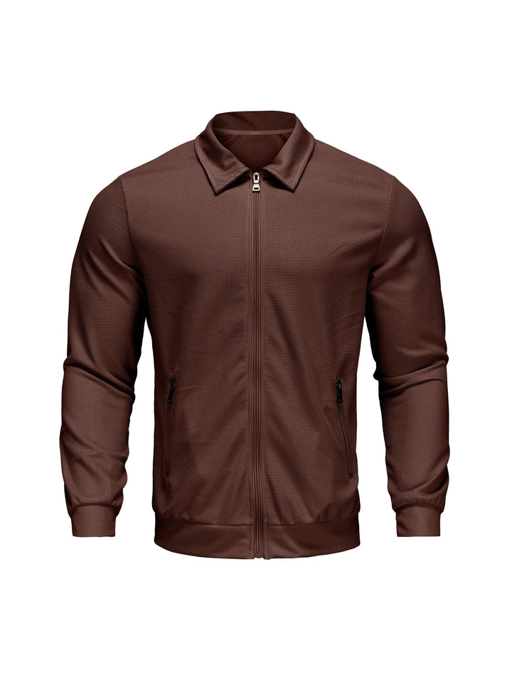 Marvin – Lässige Polyester Jacke Mit Reißverschluss