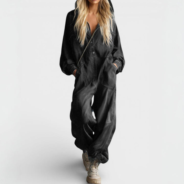 Estielle - Jeans Overall Mit Kapuze