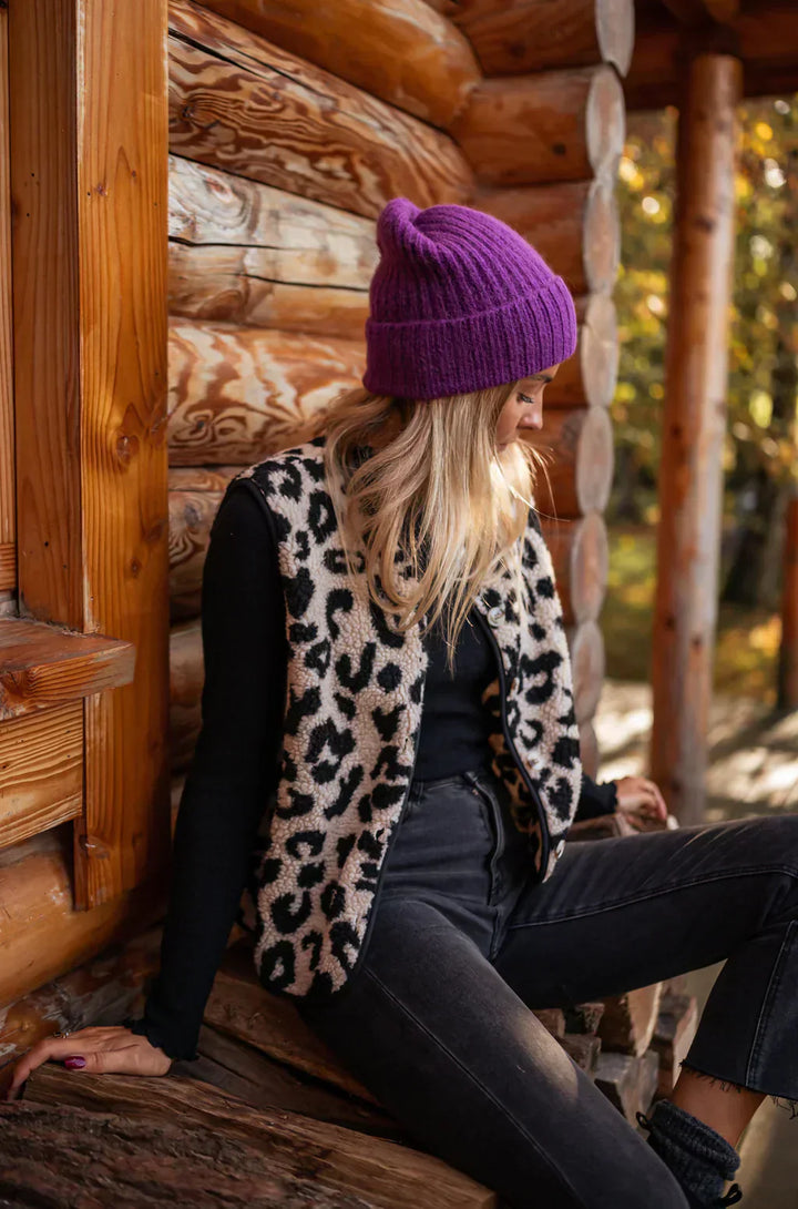 Astrd – Leoparden Strick Weste