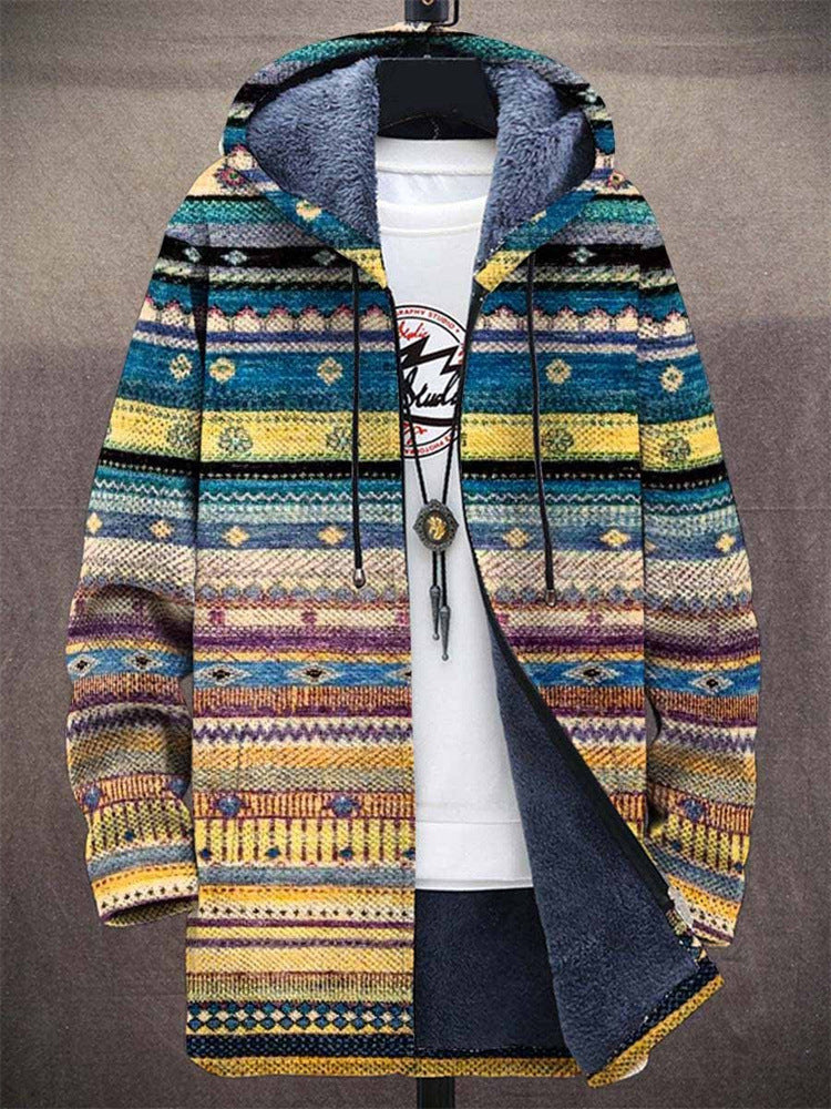Annet - Luxuriöser, von Kunst inspirierter Cardigan mit Reißverschluss