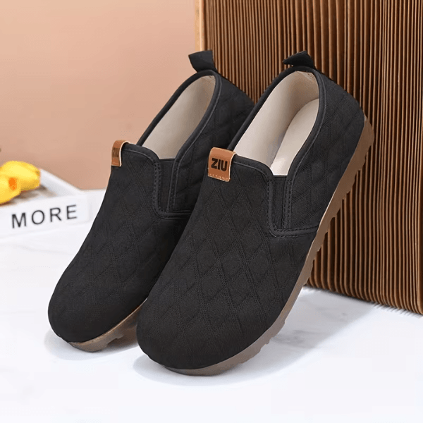 Malisaa - Slip on Schuhe Mit Rautensteppung